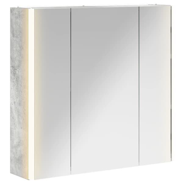 Vannitoa peeglikapp Betoonhall 63,5 × 15,5 × 60,5 cm Tehispuit