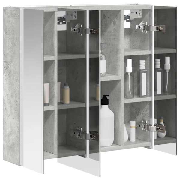 Vannitoa peeglikapp Betoonhall 63,5 × 15,5 × 60,5 cm Tehispuit