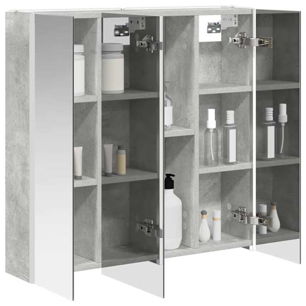 Vannitoa peeglikapp Betoonhall 73.5 × 15.5 × 70 cm Tehispuit