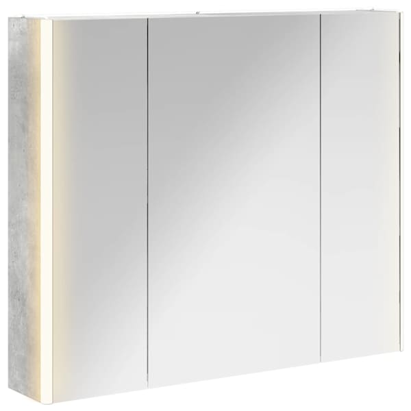 Vannitoa peeglikapp Betoonhall 83,5 × 15,5 × 70 cm Tehispuit