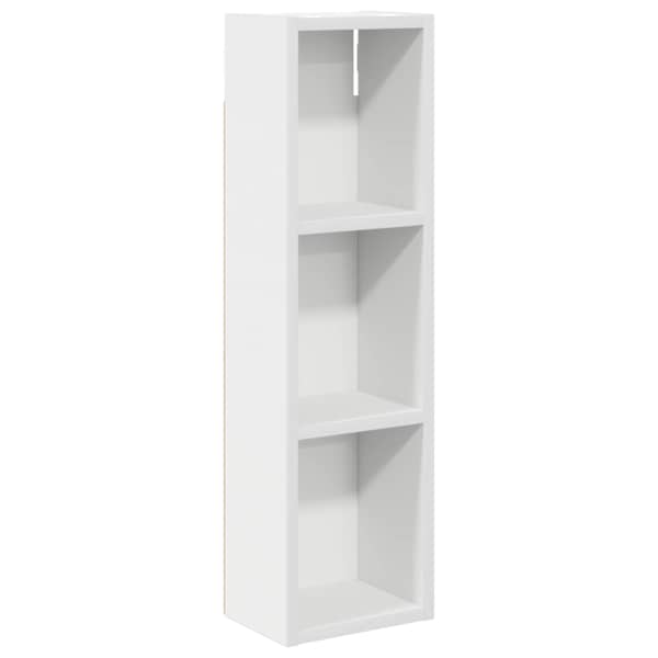 Vannitoa seinakapp Valge 20 × 14 × 70 cm Töödeldud puit