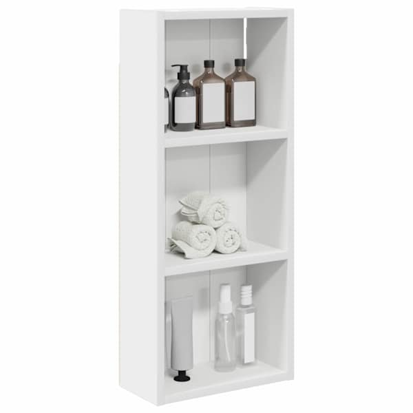 Vannitoa seinakapp Valge 30 × 14 × 70 cm Töödeldud puit
