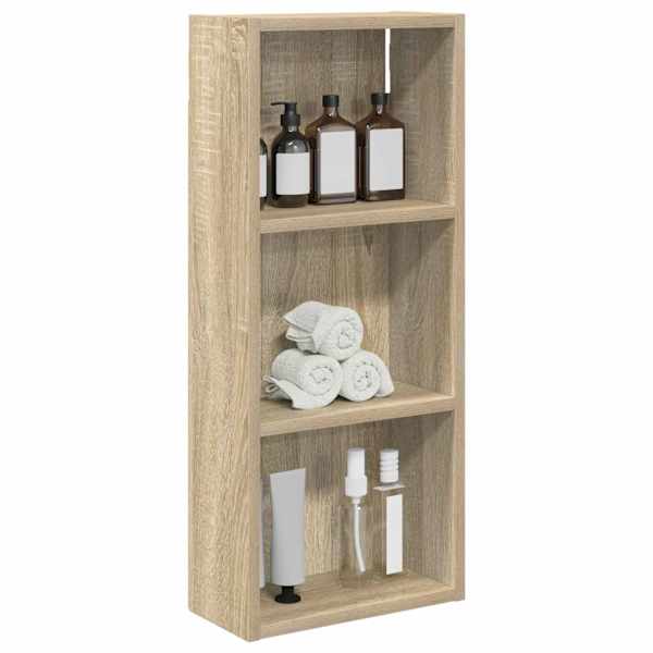 Vannitoa seinakapp Sonoma tamm 30 × 14 × 70 cm Töödeldud puit