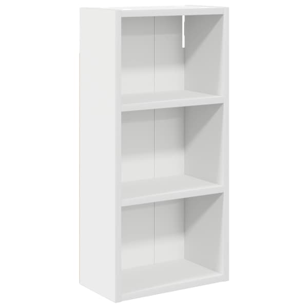 Vannitoa seinakapp Valge 30 × 16 × 62,5 cm Töödeldud puit