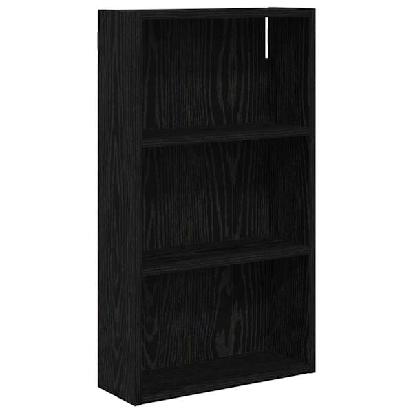 Vannitoa seinakapp Must tamm 40 × 14 × 70 cm Töödeldud puit