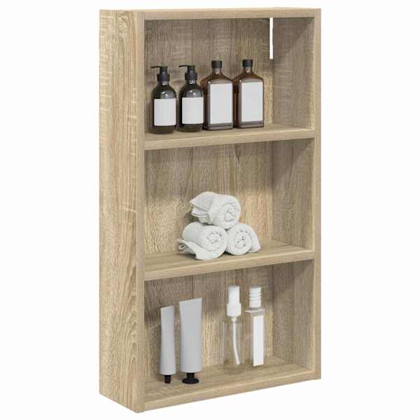 Vannitoa seinakapp Sonoma tamm 40 × 14 × 70 cm Töödeldud puit