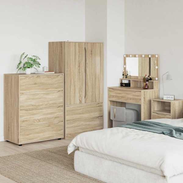 Ladustamiskapid 80 × 48 × 105 cm Tehispuit Sonoma tamm