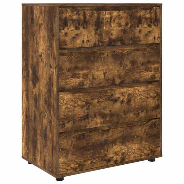 Ladustamiskapid 80 × 48 × 105 cm Tehispuit Suitsetatud tamm