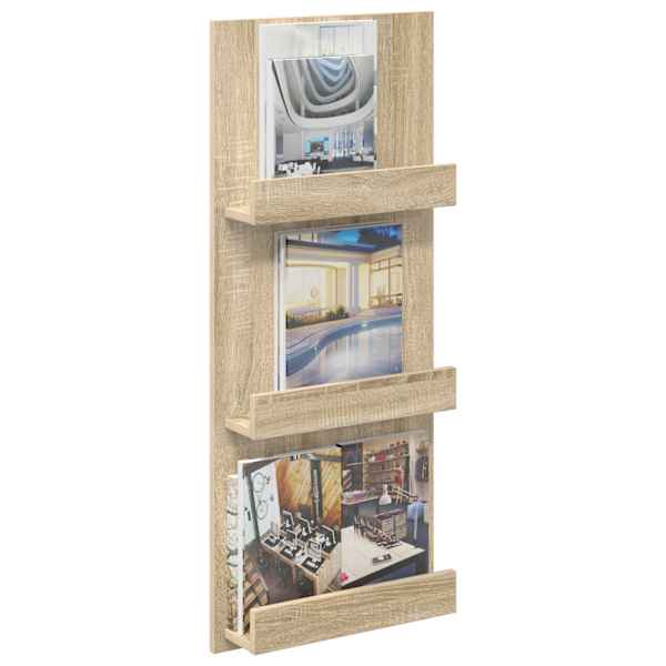 Ajakirja riiul riiuliga Sonoma tamm 43 × 11 × 102 cm Tehispuit