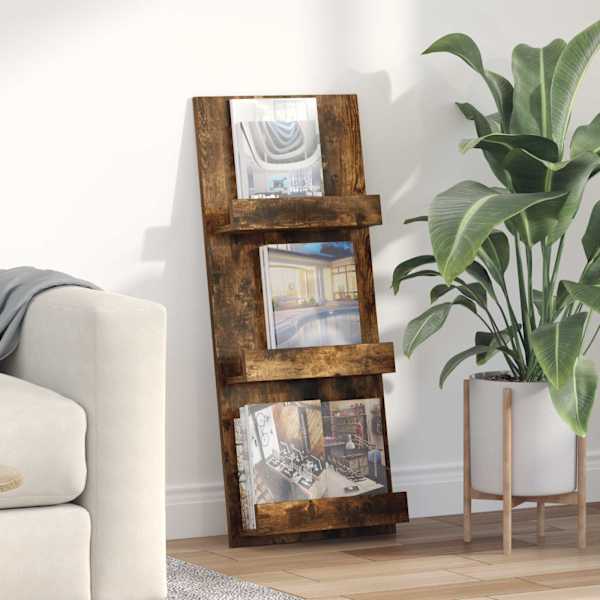 Ajakirja riiul Suitsetatud tamm 43 × 11 × 102 cm Tehispuit