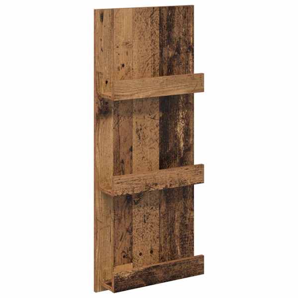 Ajakirja riiul riiuliga Vana puit 43 × 11 × 102 cm Tehispuit