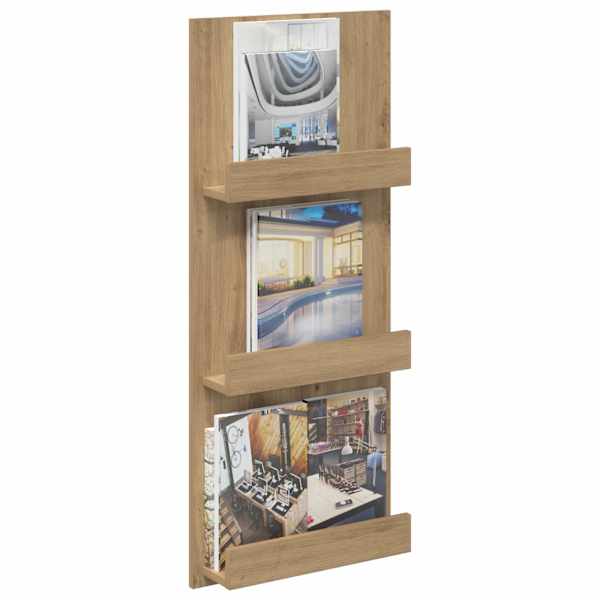 Ajakirja riiul riiuliga Käsitööpuu 43 × 11 × 102 cm Tehispuit