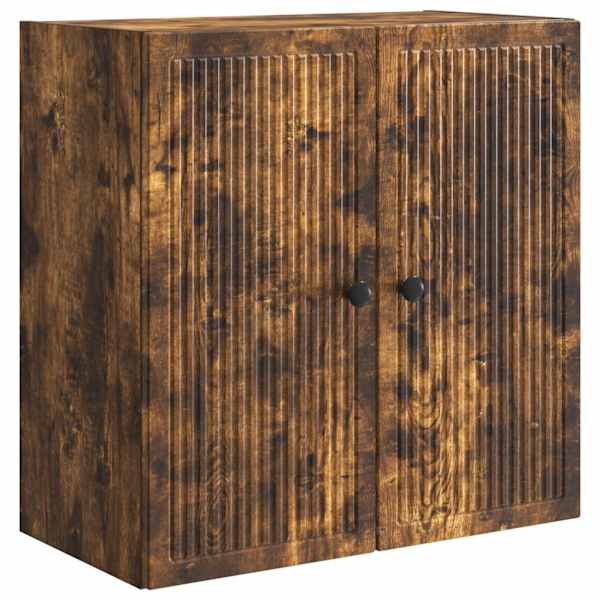 Seinale kinnitatav kapp Suitsutatud tamm 59 × 31 × 60 cm
