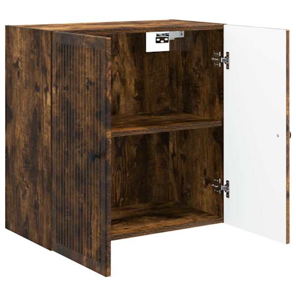 Seinale kinnitatav kapp Suitsutatud tamm 59 × 31 × 60 cm