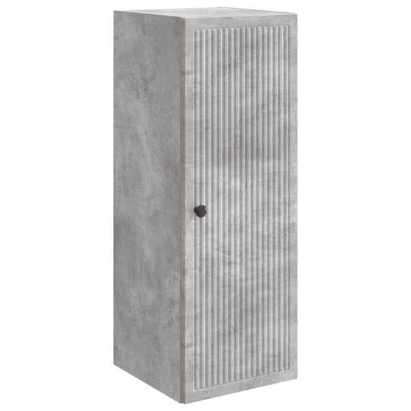Seinale kinnitatav kapp Betoonhall 33 × 34,5 × 90 cm Tehispuit