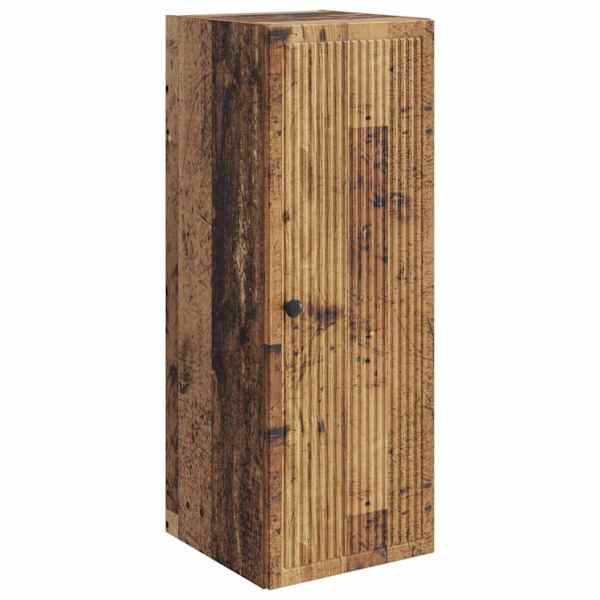 Seinale kinnitatav kapp Vana puit 33 × 34,5 × 90 cm Tehispuit