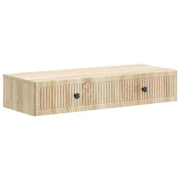 Seinale kinnitatav külglaud Sonoma tamm 87,5 × 34,5 × 17 cm