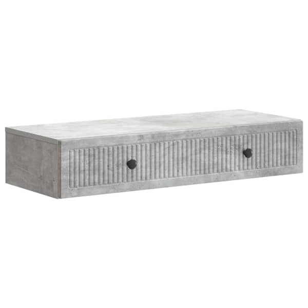 Seinale kinnitatav külglaud Betoonhall 87,5 × 34,5 × 17 cm