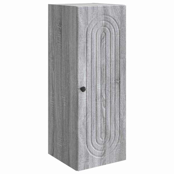 Seinale kinnitatav kapp Hall Sonoma 33 × 34,5 × 90 cm Tehispuit