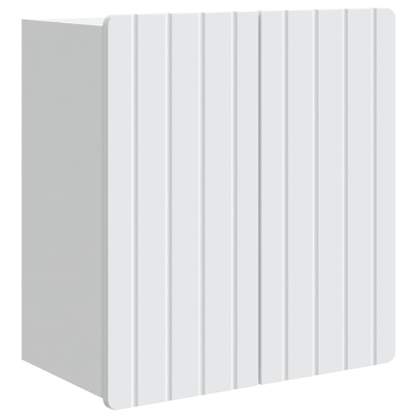 Seinale kinnitatav kapp Valge 59 × 31 × 64 cm Tehispuit