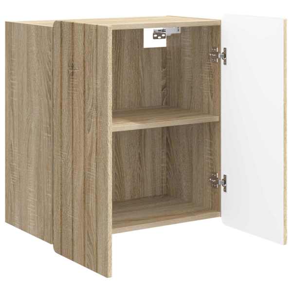 Seinale kinnitatav kapp Sonoma tamm 59 × 31 × 64 cm Tehispuit