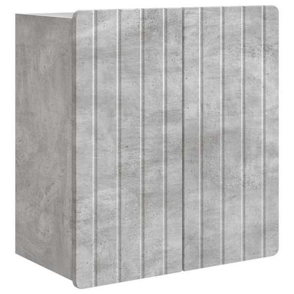 Seinale kinnitatav kapp Betoonhall 59 × 31 × 64 cm Tehispuit