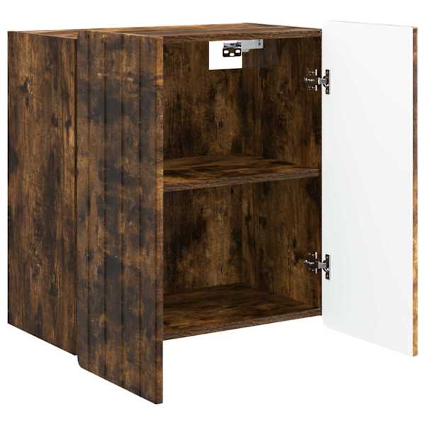 Seinale kinnitatav kapp Suitsutatud tamm 59 × 31 × 64 cm