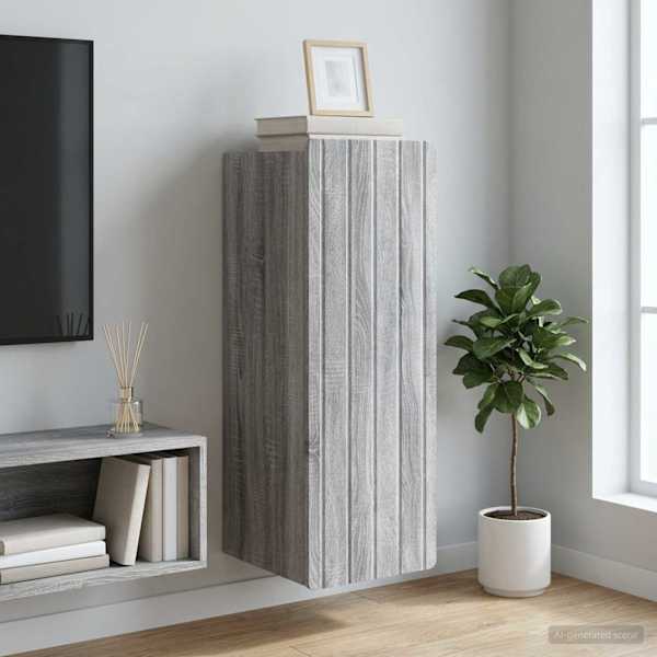 Seinale kinnitatav kapp 33 × 34,5 × 93,5 cm Tehispuit