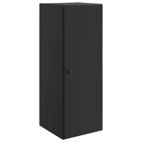 Seinale kinnitatav kapp 33 × 34,5 × 90 cm Tehispuit Must