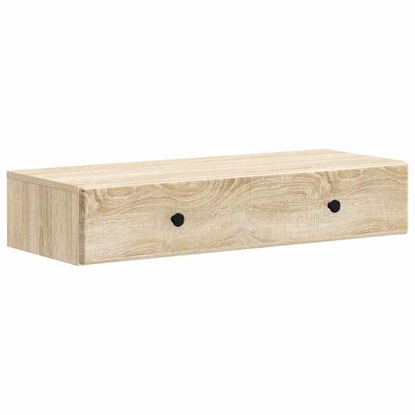 Seinale kinnitatav külglaud Sonoma tamm 87,5 × 34,5 × 17 cm
