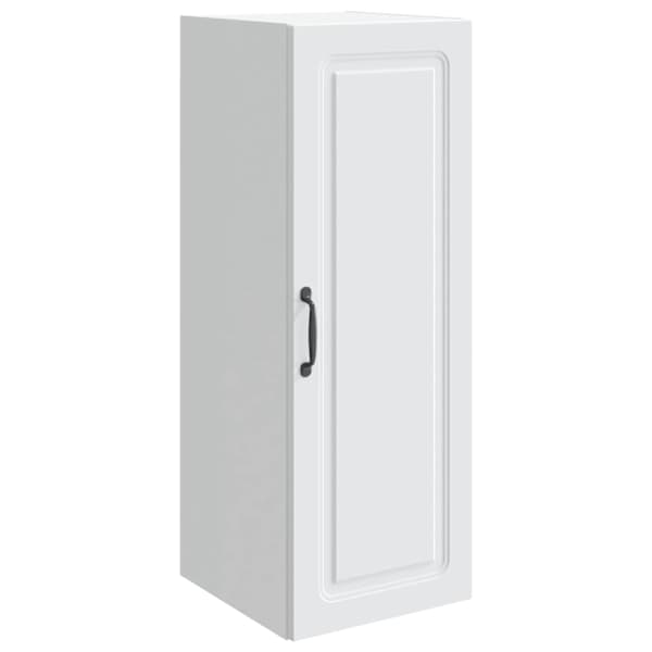 Seinale kinnitatav kapp 33 × 34,5 × 90 cm Tehispuit Valge