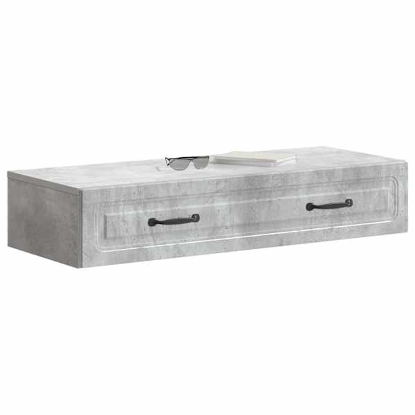 Seinale kinnitatav külglaud Betoonhall 87,5 × 34,5 × 17 cm
