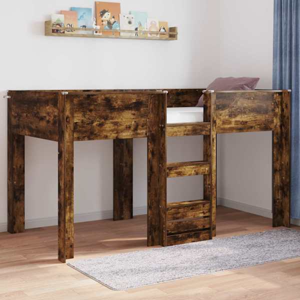 Narivoodiraam, suitsutatud tamm, 100 × 200 cm, tehispuit — mudel 3410503