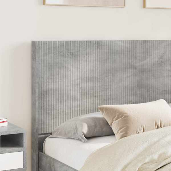 Panipaigaga voodiraam peatsiga, betoonhall, 135 × 190 cm — mudel 3413864