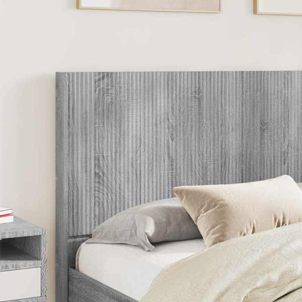 Panipaigaga voodiraam peatsiga, hall sonoma, 135 × 190 cm — mudel 3413866