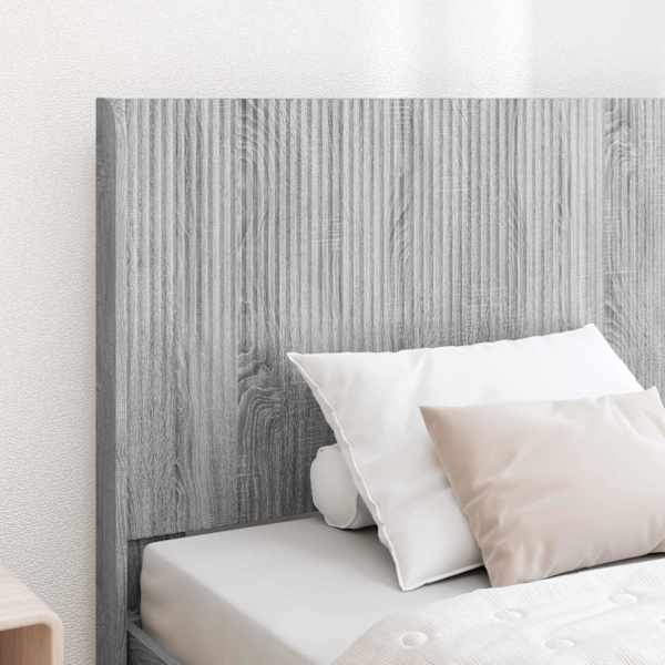 Panipaigaga voodiraam peatsiga, hall sonoma, 75 × 190 cm — mudel 3413914