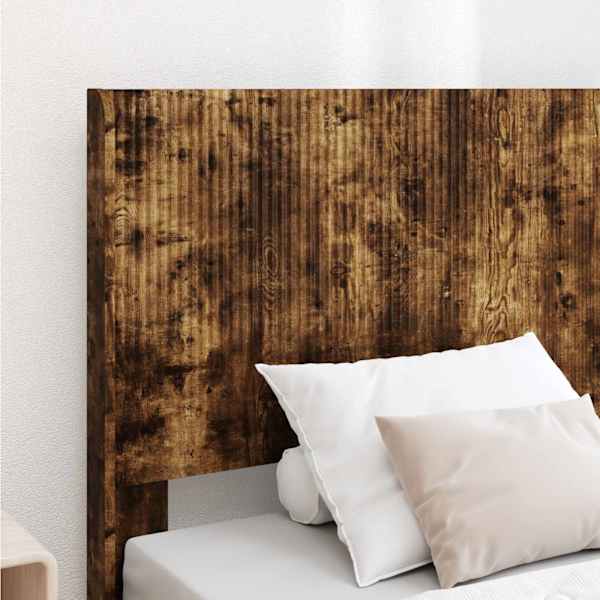 Panipaigaga voodiraam peatsiga, suitsutatud tamm, 90 × 200 cm — mudel 3414059