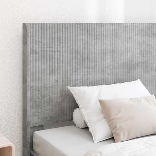 Panipaigaga voodiraam peatsiga, betoonhall, 90 × 200 cm — mudel 3414152