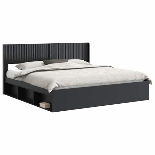 Panipaigaga voodiraam peatsiga, must, 180 × 200 cm — mudel 3414180