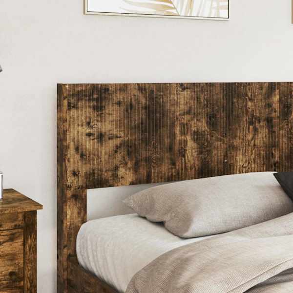 Panipaigaga voodiraam peatsiga, suitsutatud tamm, 180 × 200 cm — mudel 3414183