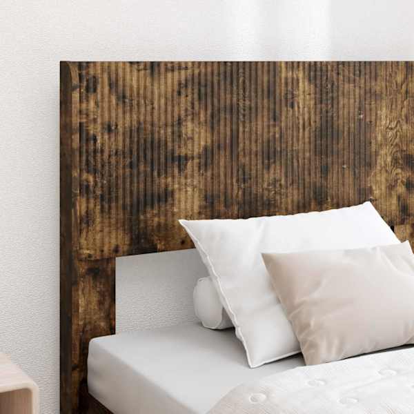 Panipaigaga voodiraam peatsiga, suitsutatud tamm, 90 × 190 cm — mudel 3414263