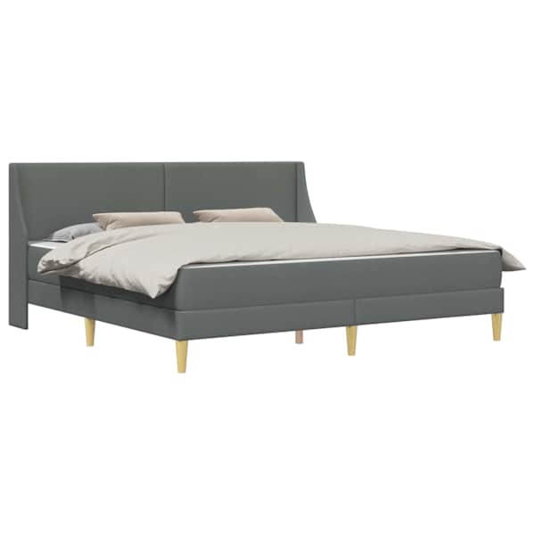 Voodiraam koos madratsiga, tumehall, 180 × 200 cm — mudel 3414750