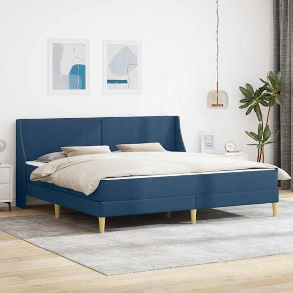Voodiraam koos madratsiga, sinine, 180 × 200 cm — mudel 3414753
