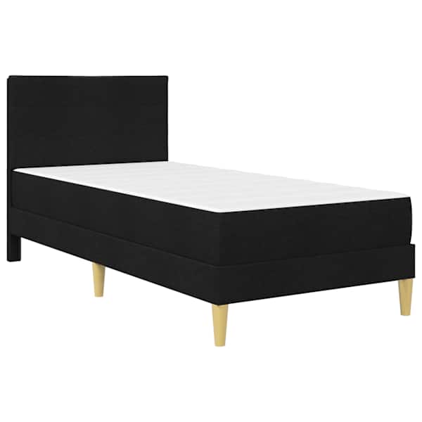Voodiraam koos madratsiga, must, 100 × 200 cm — mudel 3414941