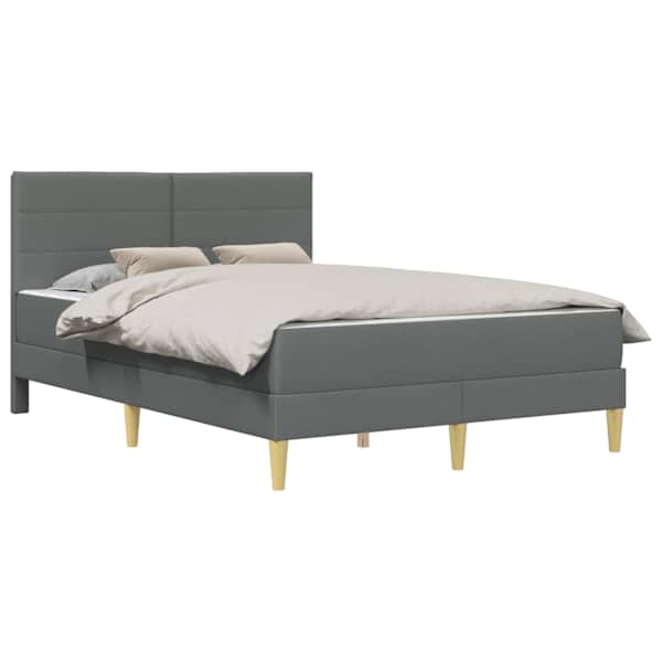 Voodiraam koos madratsiga, tumehall, 120 × 190 cm — mudel 3414945