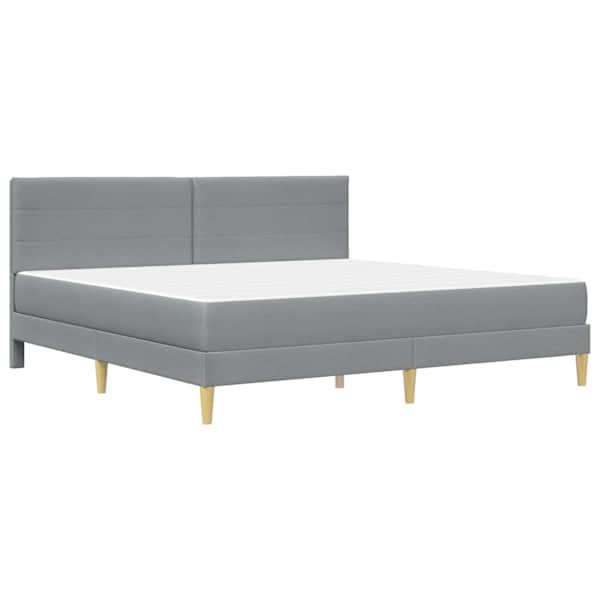 Voodiraam koos madratsiga, helehall, 180 × 200 cm — mudel 3414969