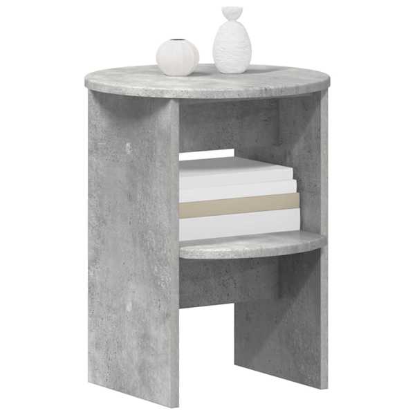 Kõrvalkapp 2 tk BetoonHall Ø40 × 50 cm Töödeldud puit