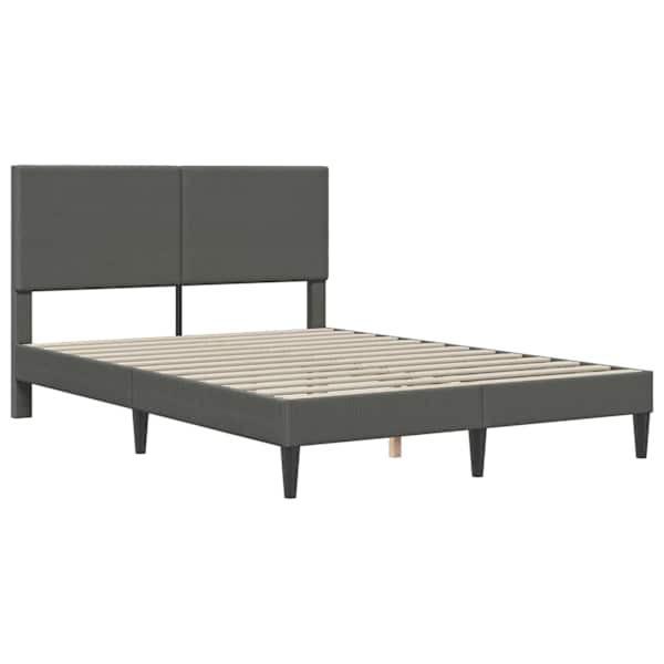 Voodiraam, tumehall, 140 × 200 cm, kangas — mudel 42027733