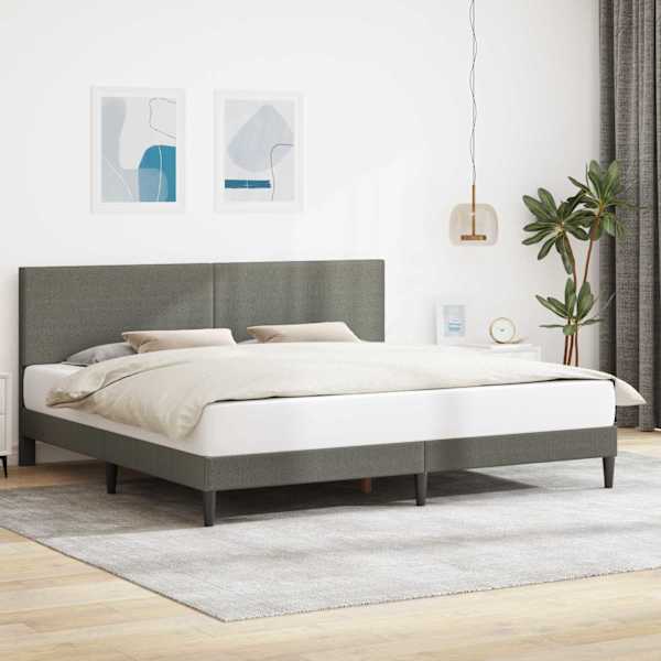 Voodiraam, helehall, 200 × 200 cm, kangas — mudel 42027744