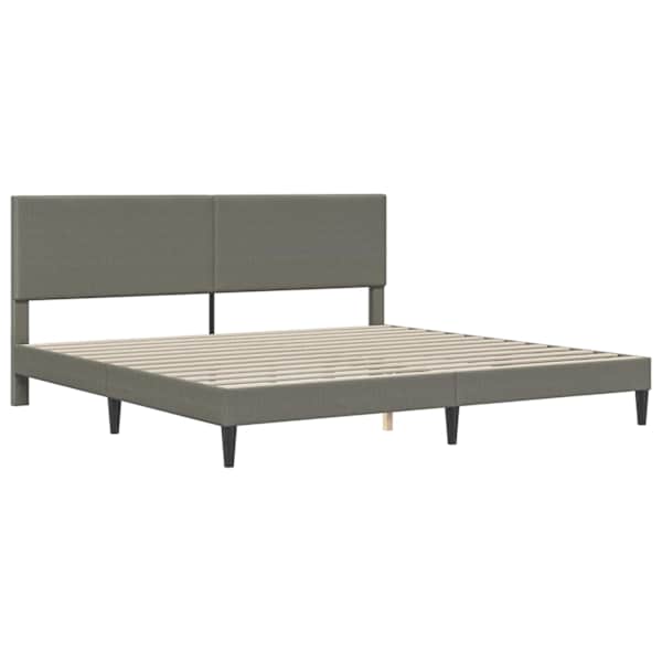 Voodiraam, helehall, 200 × 200 cm, kangas — mudel 42027744